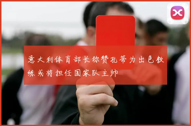 意大利体育部长称赞孔蒂为出色教练或将担任国家队主帅